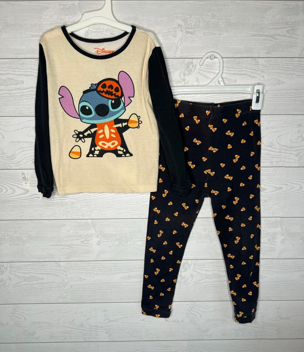 Disney Stitch Halloween Long sleeve Pajama Set Girls Size 6